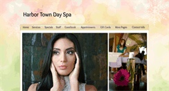 Desktop Screenshot of harbortowndayspa.com